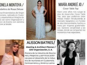 Alisson Batres reconocida como una de las 100 mujeres líderes en Guatemala en el 2022